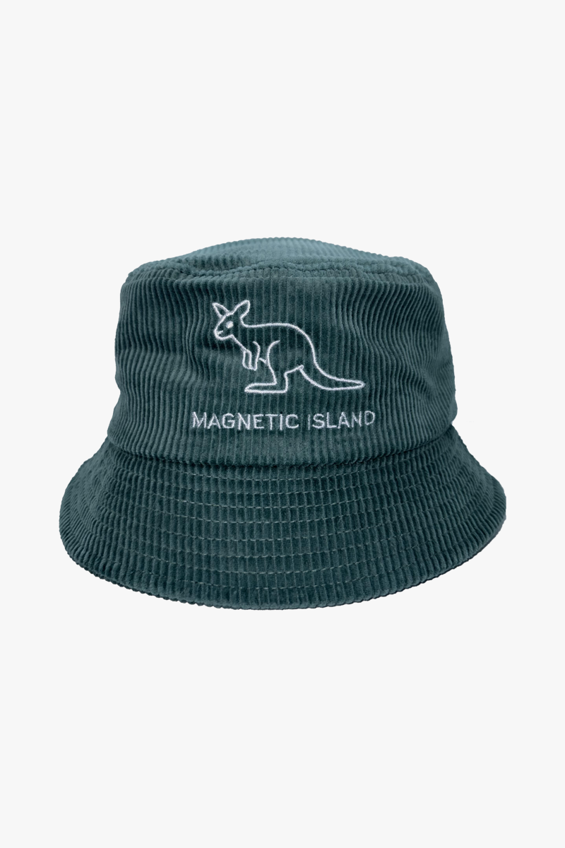 Koro - Green Wallaby Bucket Hat - Adult Size
